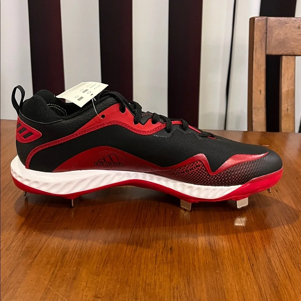Adidas Icon 6 Bounce Baseball Cleats Shoes new white red FV9348 Men’s Size 12.5